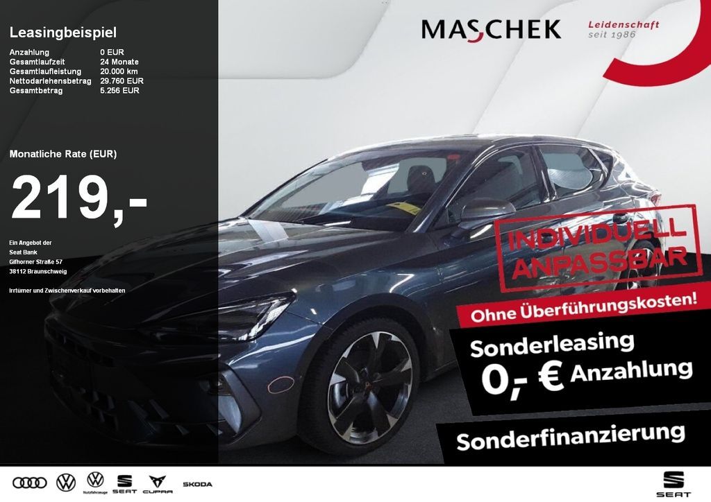 Cupra Leon 2.0 TDI Sonderleasing ohne zzgl Kosten! ACC Leasing