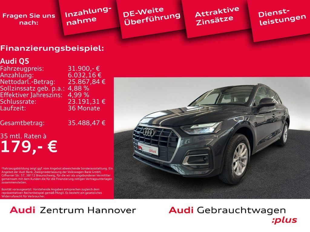 Audi Q5 40 TDI qu. Kamera Leder virtual Navi  LED Leasing