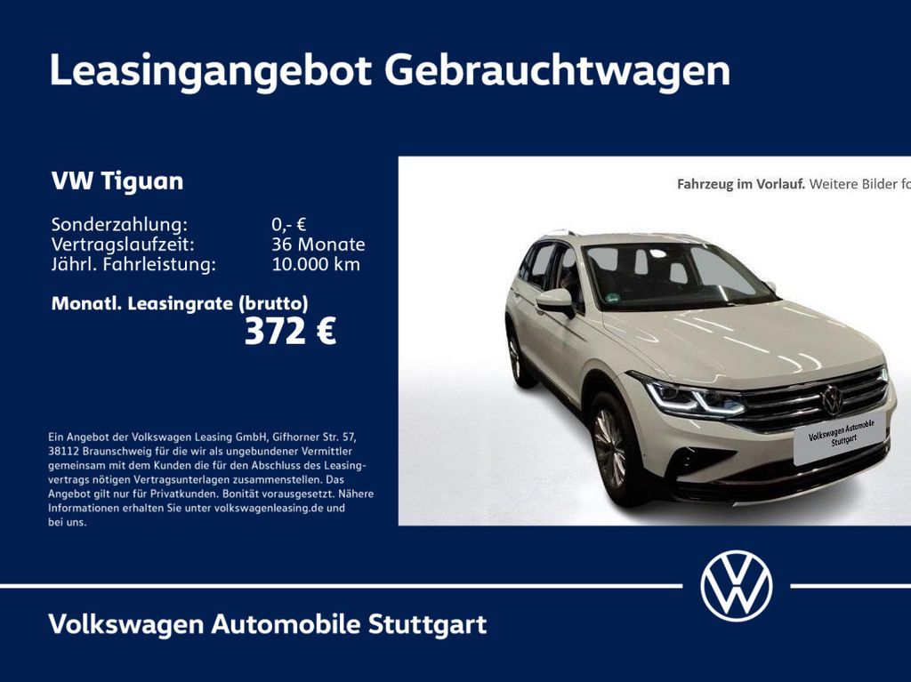 Volkswagen Tiguan Elegance 1.4 TSI Hybrid DSG Navi AHK Leasing