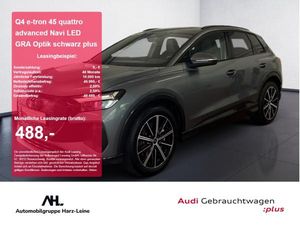 Audi Q4 e-tron 45 quattro advanced Navi LED GRA Optik schwarz plus