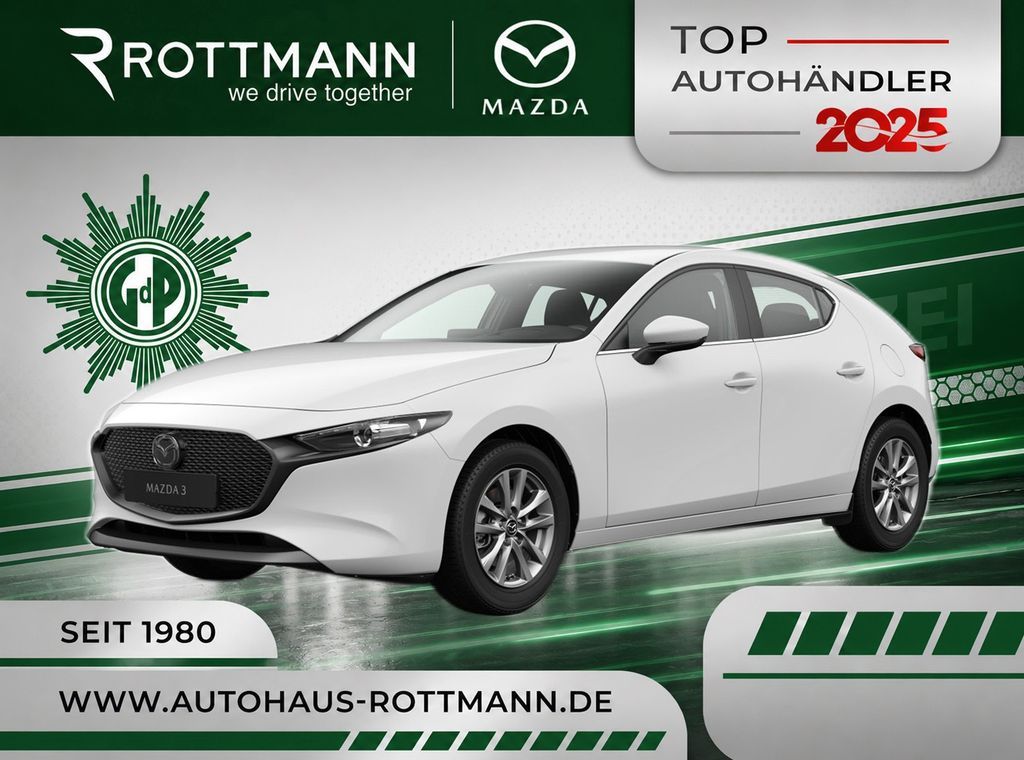 Mazda 3 2027 e-SKYACTIV G 140ps PRIME-Line NAV ACC HUD Leasing