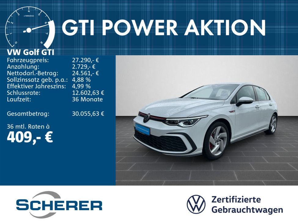 Volkswagen Golf VIII GTI 2.0 TSI DSG CARPLAY DAB PDC LED+ Leasing