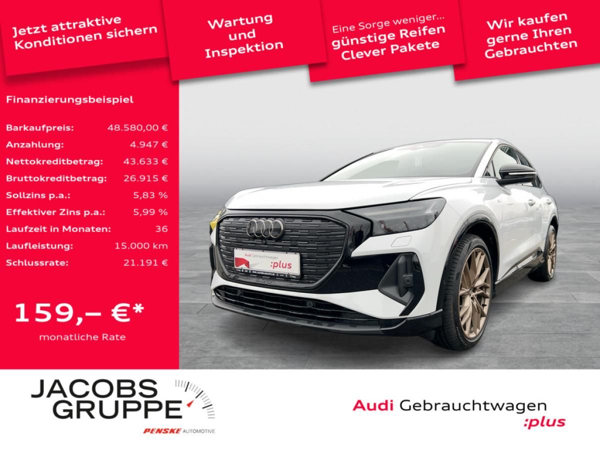 Audi Q4 e-tron Sportback 45 2xS line Edition/Matrix/HuD/Pano/360°/ACC/21Zol Leasing