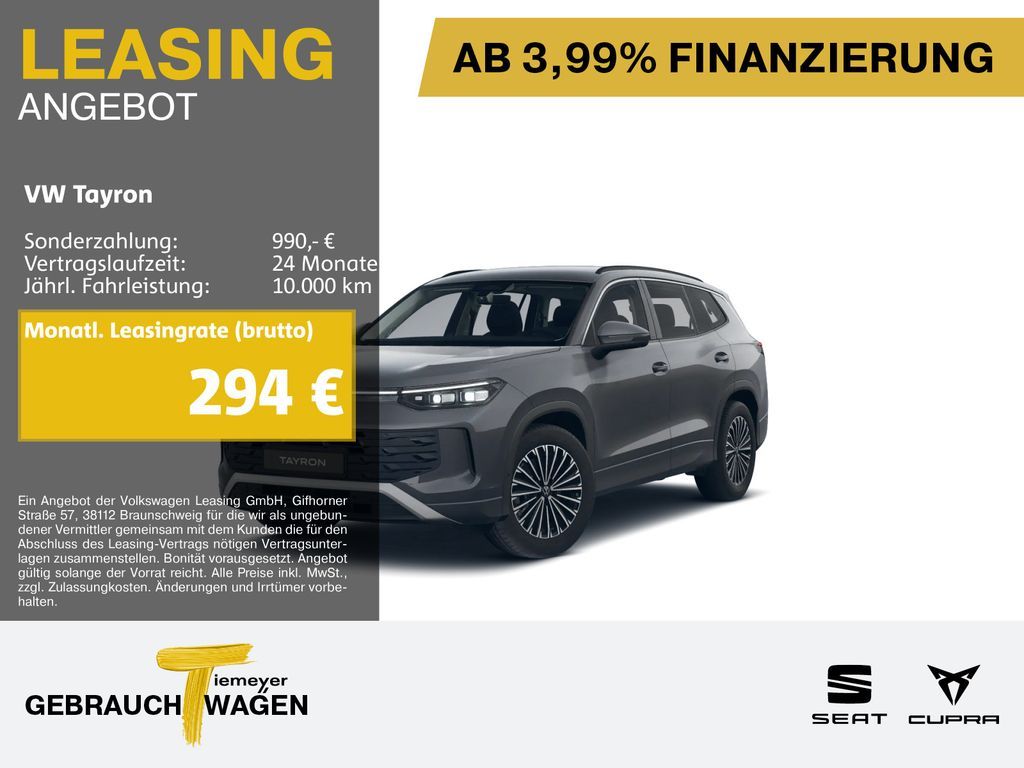 Volkswagen Tayron 2.0 TDI DSG 4M LIFE IQ.LIGHT IQ.DRIVE 7-S Leasing