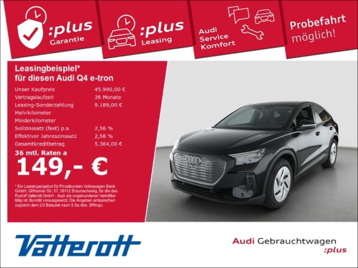 Audi Q4 e-tron Sportback 45 S line AHK HUD Navi Matrix Leasing