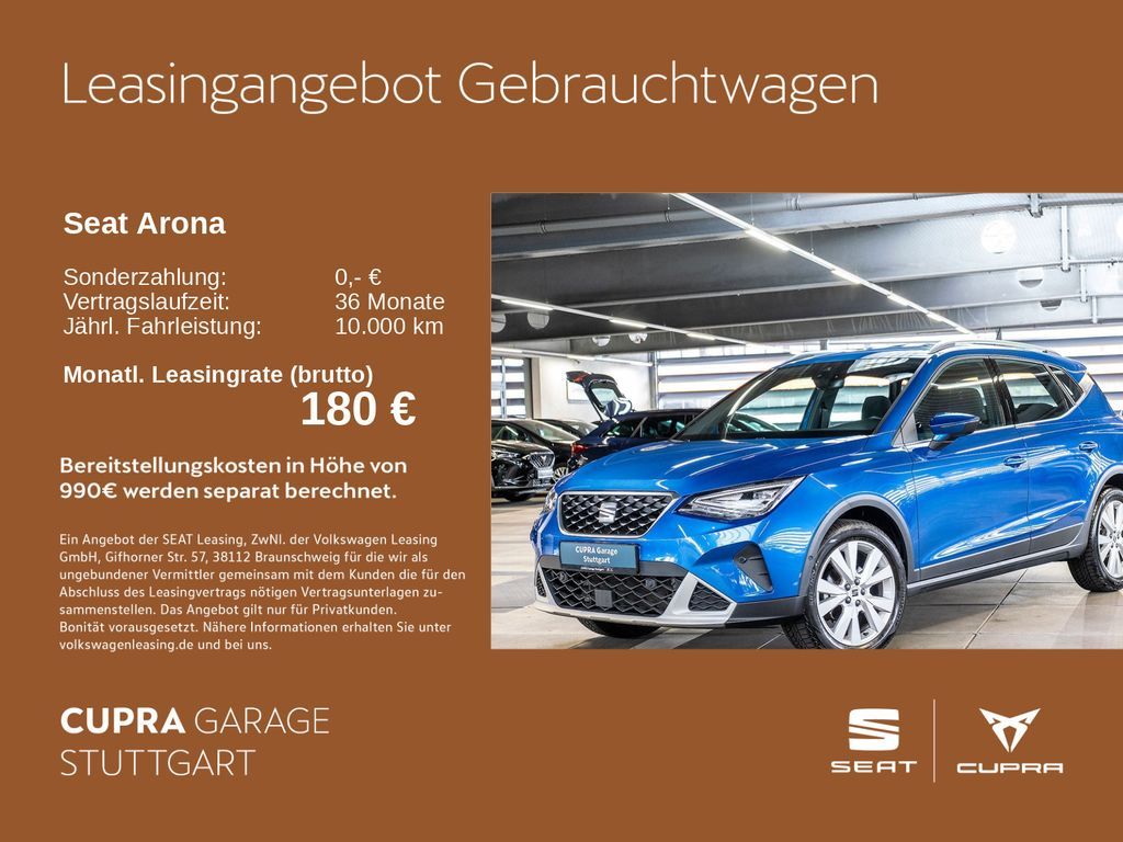 Seat Arona 1.0 TSI Xperience DSG 81 kW Leasing