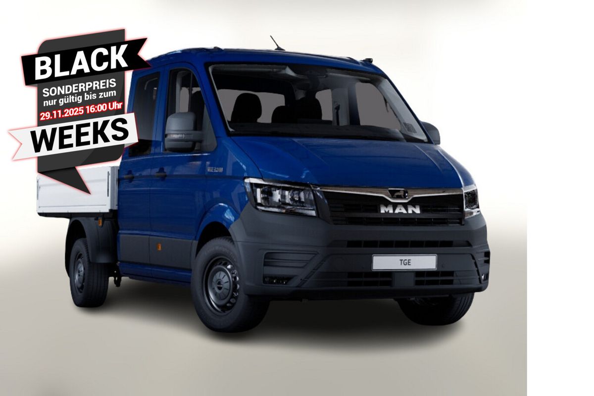 MAN TGE Pritsche DoKa 2.0 TDI 140 Kam Temp PDC 7-S Gewerbeleasing Leasing