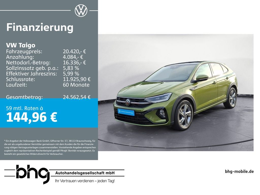 Volkswagen Taigo R-Line 1,5 TSI OPF DSG Leasing
