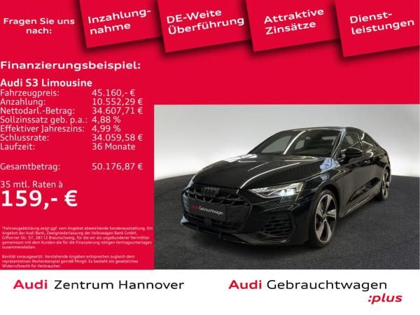 Audi S3 Limousine 2.0 TFSI Kamera ACC virtual LED Navi Leasing