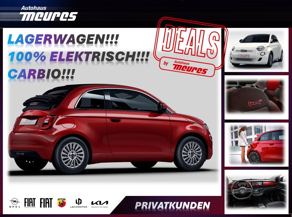Fiat 500e Electric CABRIO !!!LAGERWAGEN!!! Leasing