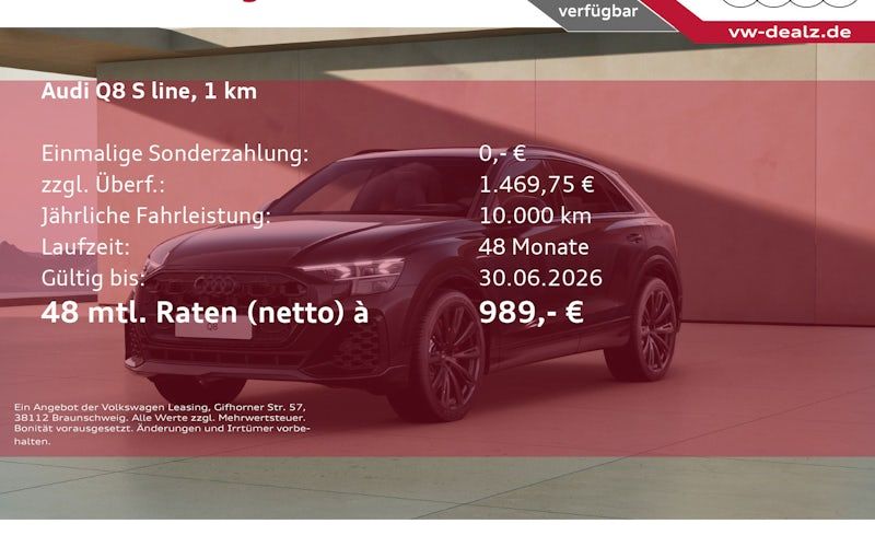 Audi Q8 60 TFSI E Quattro Tiptronic 5dr Kauf