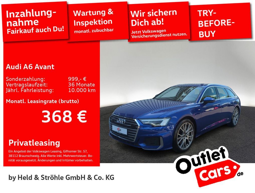 Audi A6 Avant S-Line 50 TFSI e qu ACC B&O MATRIX KAM Leasing