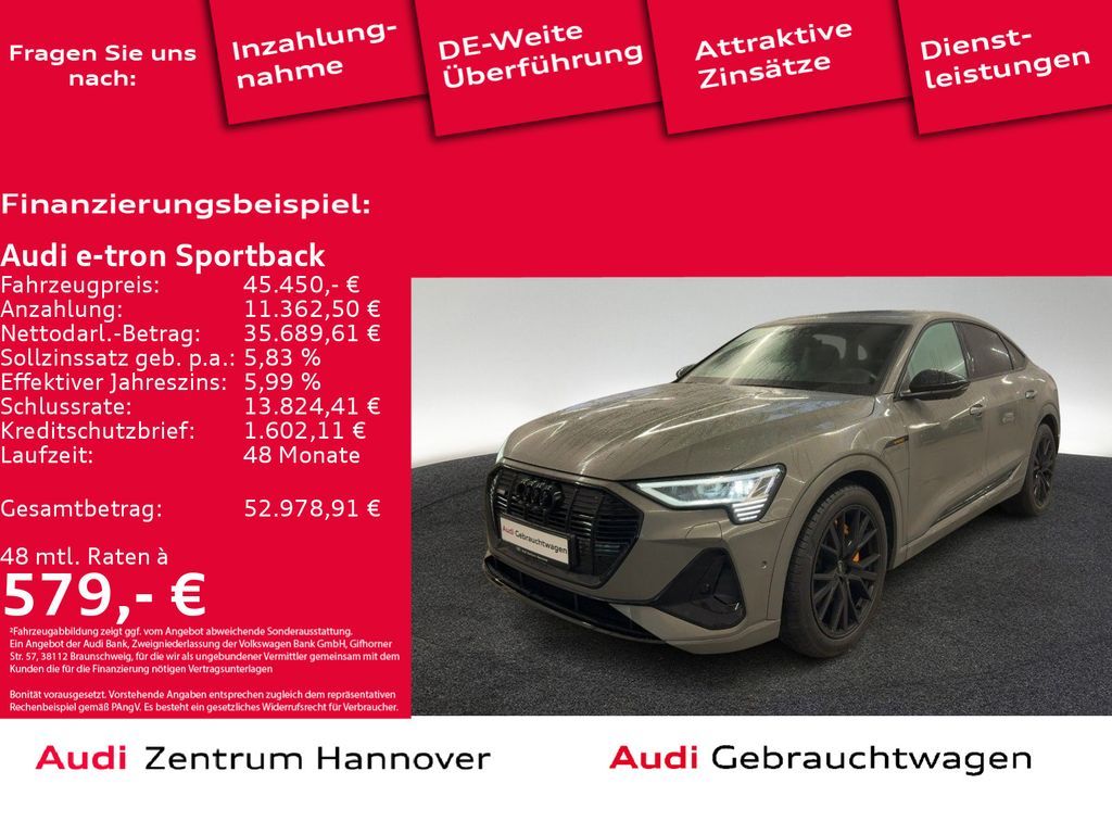 Audi e-tron Sportback 55 quattro S line Leasing