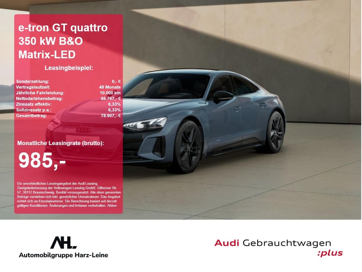 Audi e-tron GT quattro B&O Matrix-LED 360 ACC Leasing