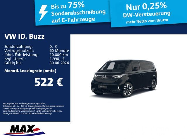 Volkswagen ID. Buzz GTX 4MO LR 250 kW+86 kWh+Navi*7 Si.+AHK Leasing