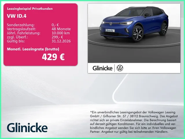 Volkswagen ID.4 GTX 4M Pano Matrix LM 20" Navi PDC+RFK ACC