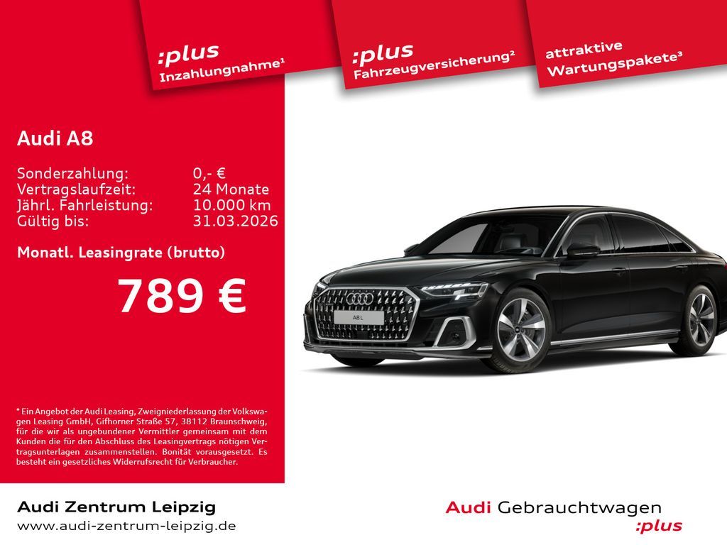 Audi A8 L 60 TFSIe qu. *HD-Matrix*Pano*Assistenz*HuD* Leasing