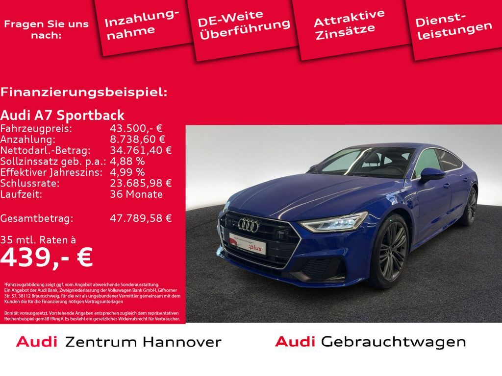 Audi A7 Sportback S line 50 TDI quattro LED Memory AC Leasing