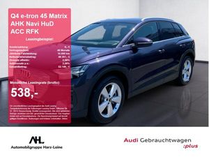 Audi Q4 e-tron 45 Matrix AHK Navi HuD ACC RFK ACC AHK