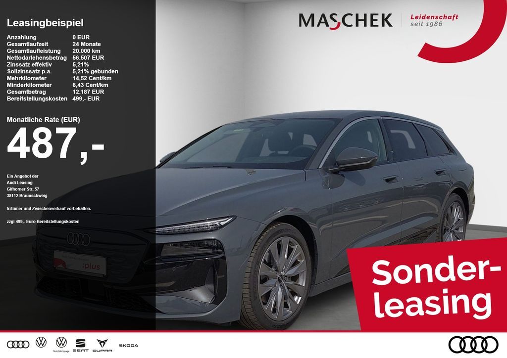 Audi A6 e-tron Avant 0.25% HUD AHK 360° Luftfwk Matri Leasing