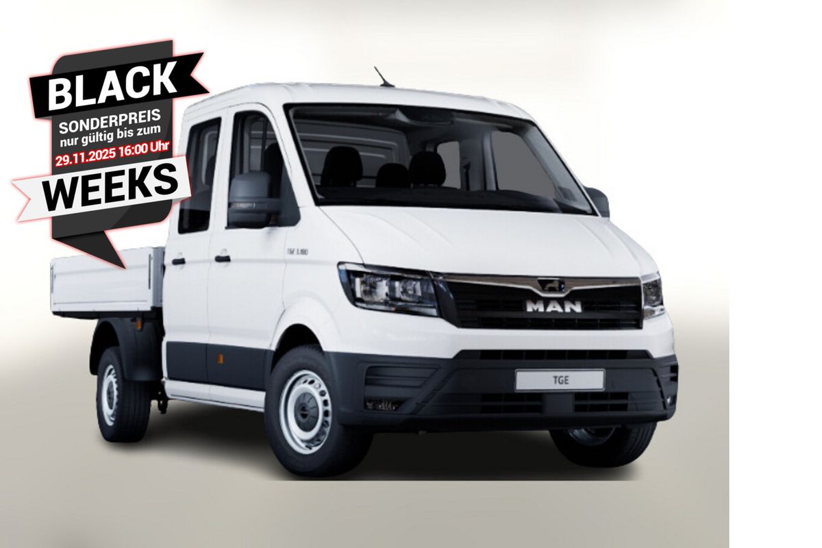 MAN TGE Pritsche DoKa 2.0 TDI 177 DSG 4M Kam Temp Gewerbeleasing Leasing