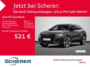 Audi Q3 Sportback S line 40 TFSI qu. MATRIX PANO 360°