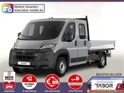 Peugeot Boxer Pritsche DoKa 435 AT L4 AHK CarP Kam Visib Leasing