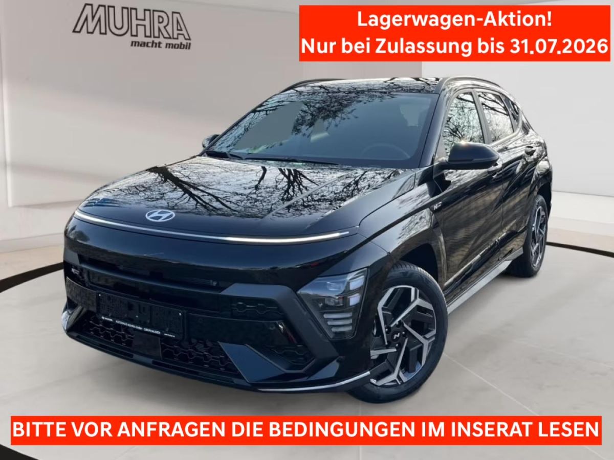 Hyundai KONA 1.6 T-GDI 180PS N LINE X GLASDACH|Zulassung bis 31.07.2026 Leasing
