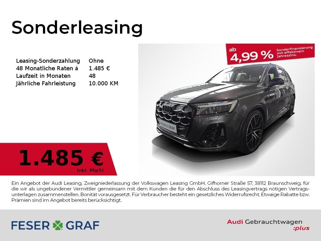 Audi SQ7 TFSI AHK Pano B&O STHZG 7-Sitze Matrix HUD Leasing