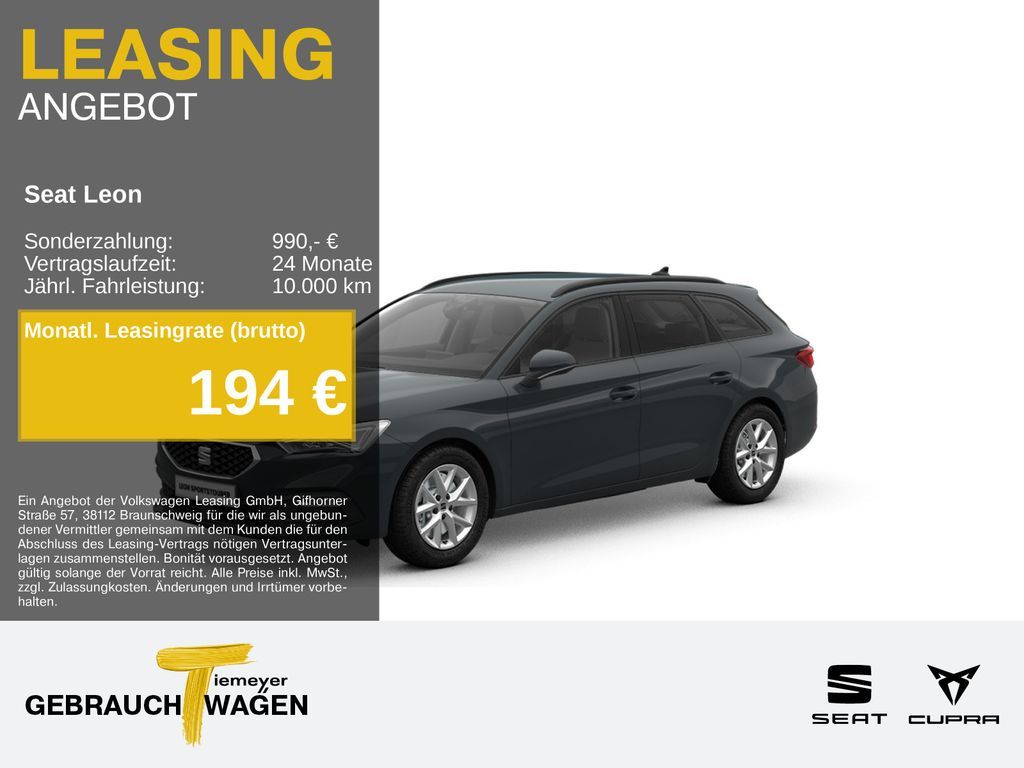 Seat Leon Sportstourer 2.0 TDI DSG STYLE NAVI AHK ACC Leasing