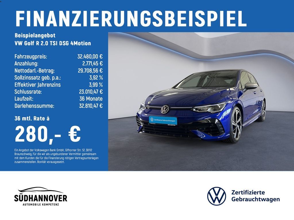 Volkswagen Golf R 2.0 TSI DSG 4Motion LED+RearView+SHZ Leasing