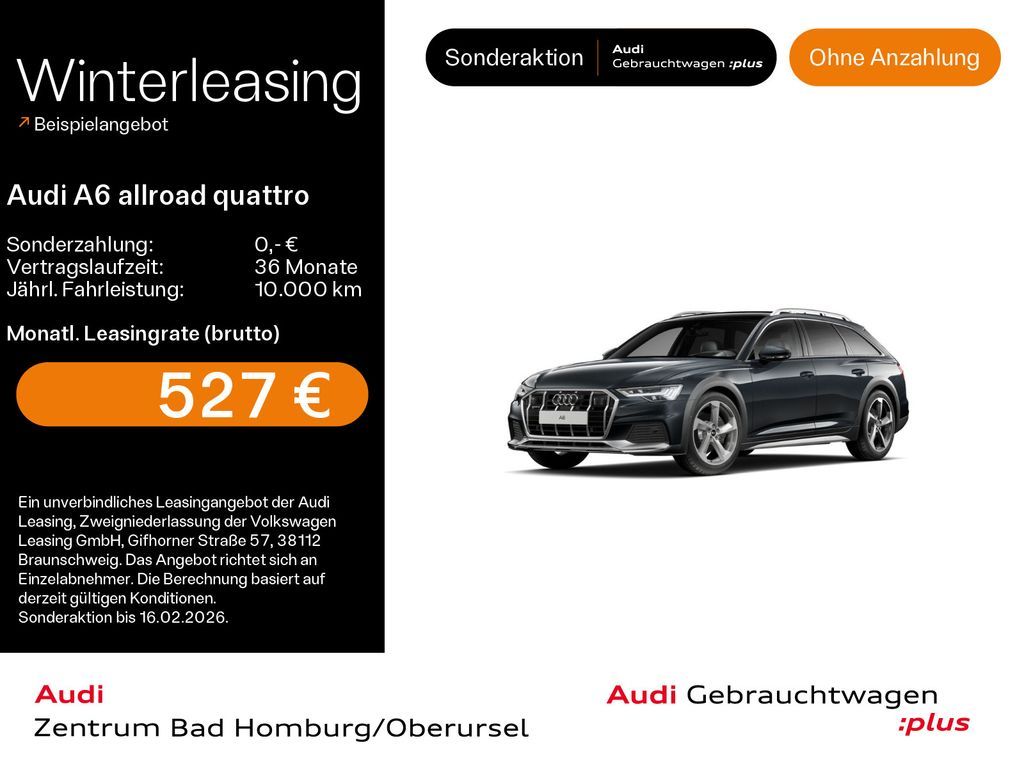 Audi A6 allroad 40 TDI quattro*Navi*Matrix*Alu*AHK*HU Leasing