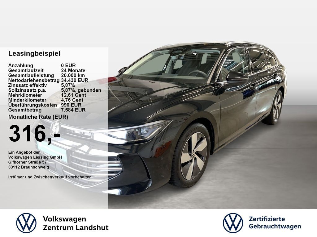 Volkswagen Passat Variant 2.0 TDI DSG Elegance 360 ACC AUT Leasing