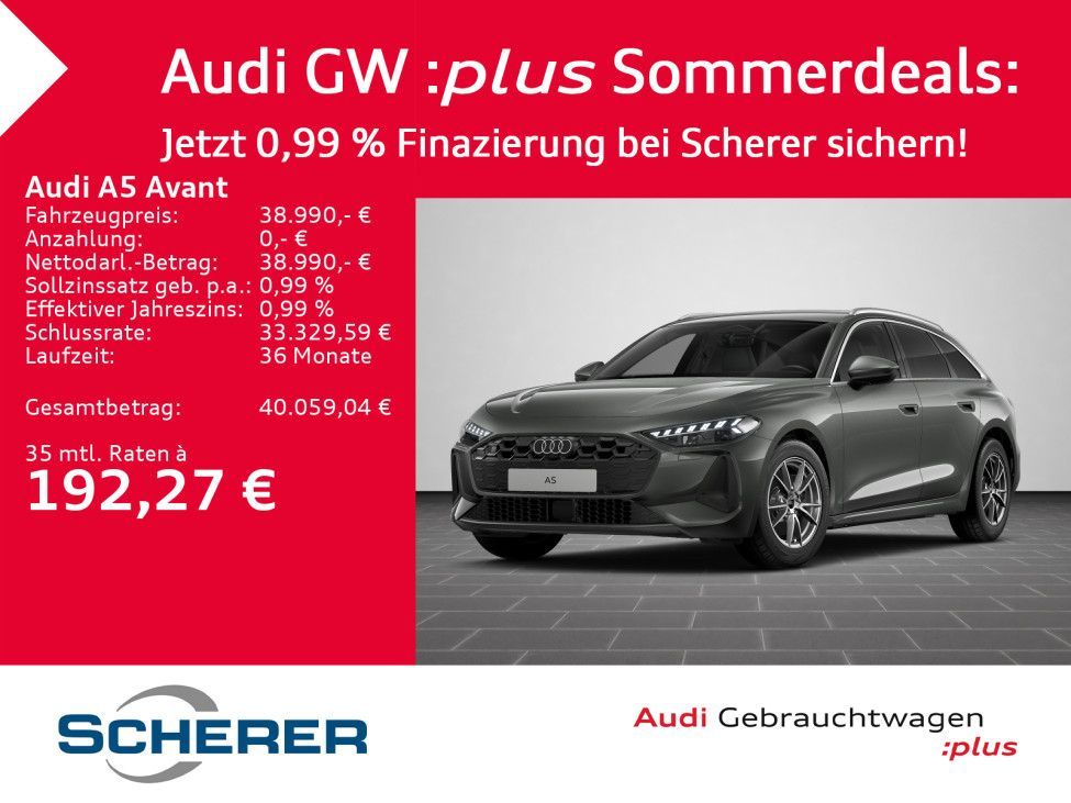 Audi A5 Avant TDI S tronic RFK LED PLUS STANDHEIZUNG Leasing