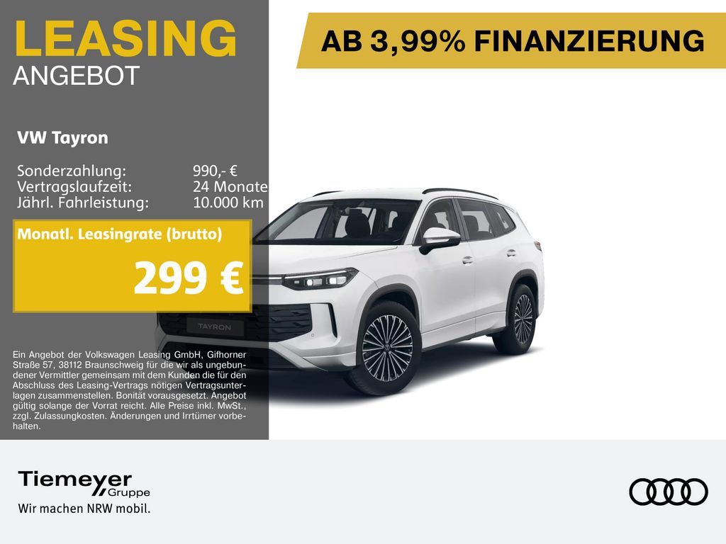 Volkswagen Tayron 1.5 eTSI DSG LIFE 7-SITZE MATRIX KAMERA A Leasing