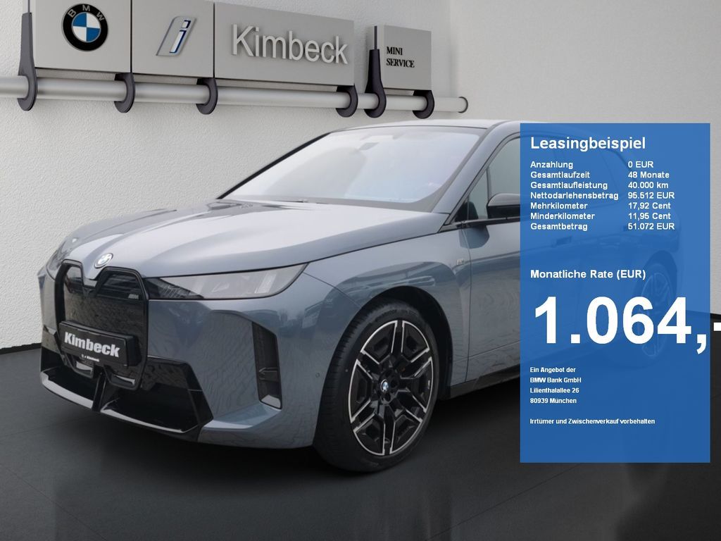 BMW iX M70 xDrive M SPORT INDIVI STORM BAY Sitzbelüf Leasing