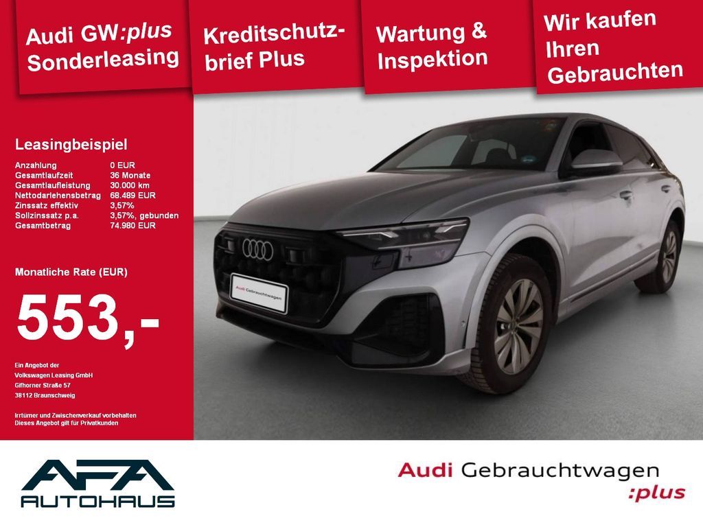 Audi Q8 45 TDI qu. tiptr. Luft*AHK*360°*Opt.Schwarz Leasing