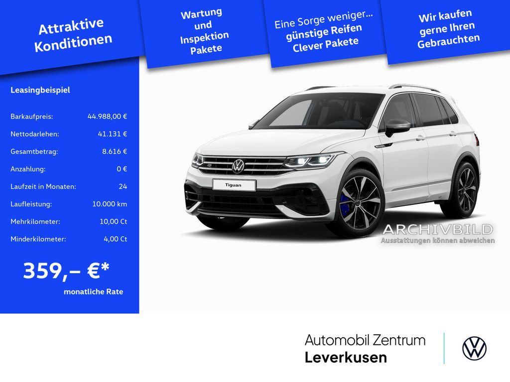 Volkswagen Tiguan R MATRIX DCC ACC VIRT CARPLAY LEDER SHZ Leasing