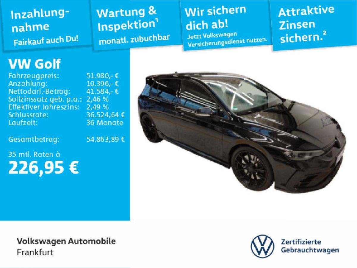 Volkswagen Golf VIII 2.0 TSI DSG 4Motion R Black Edition Navi Leder IQ.Light DAB+ FrontAssist Leasing