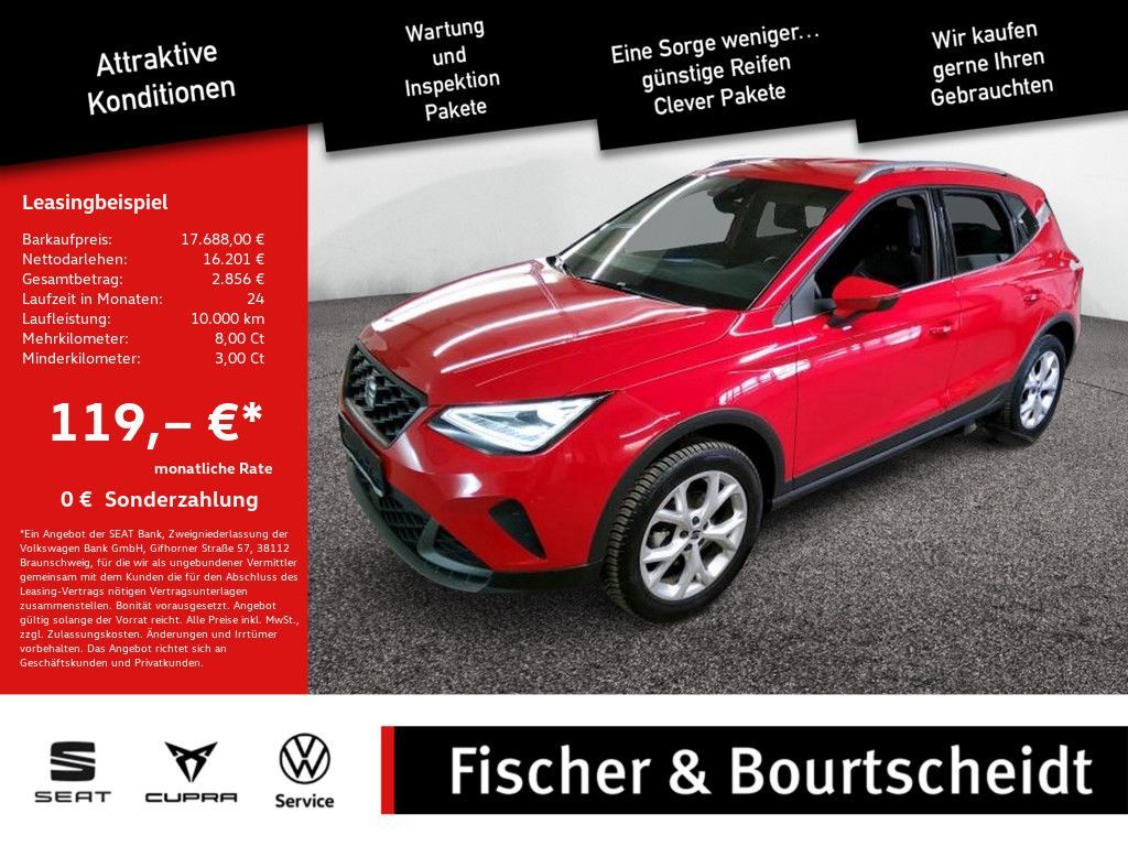 Seat Arona 1.0 TSI FR 5,99% EFF* PDC NAVI FACEL. LED Leasing