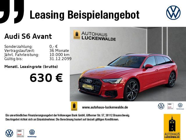 Audi S6 Avant *StdHz*360°*HuD*B&O*LUFT*Opt.-Schwarz* Leasing