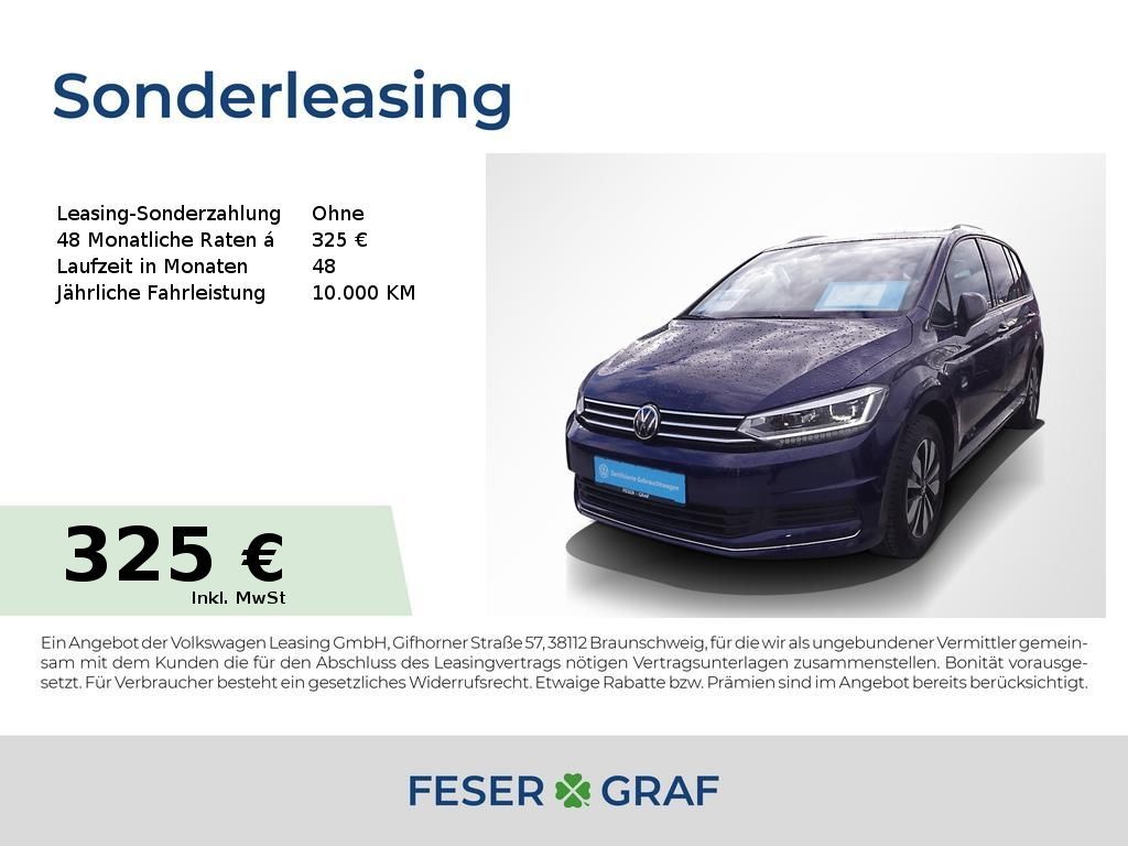 Volkswagen Touran 1.5 TSI Goal DSG 7Si AHK LED Navi Sitzh. Leasing