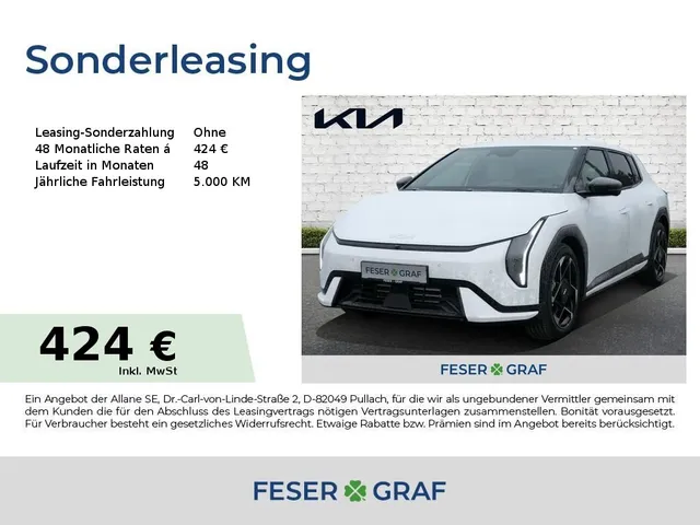 Kia EV4 81 FWD GT Line DWP COM CON