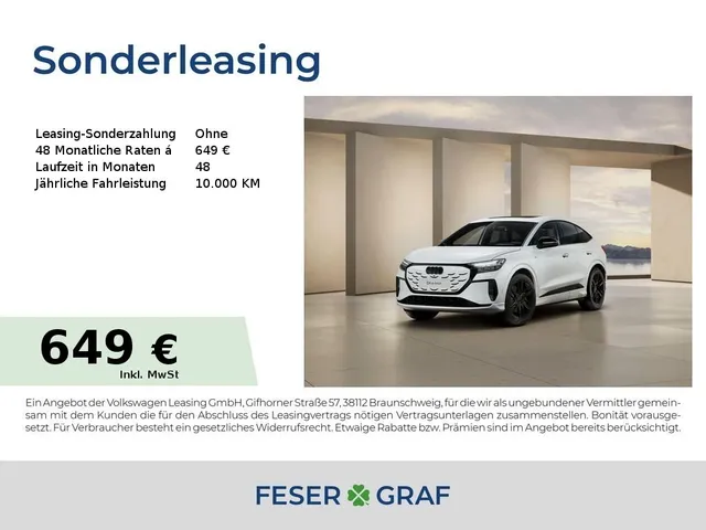Audi Q4 SUV e-tron performance 2xS line/tech+/HuD/AHK