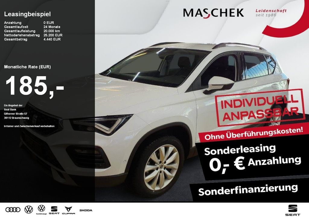 Seat Ateca Style 1.0 TSI Sonderleasing ohne zzgl Kost Leasing