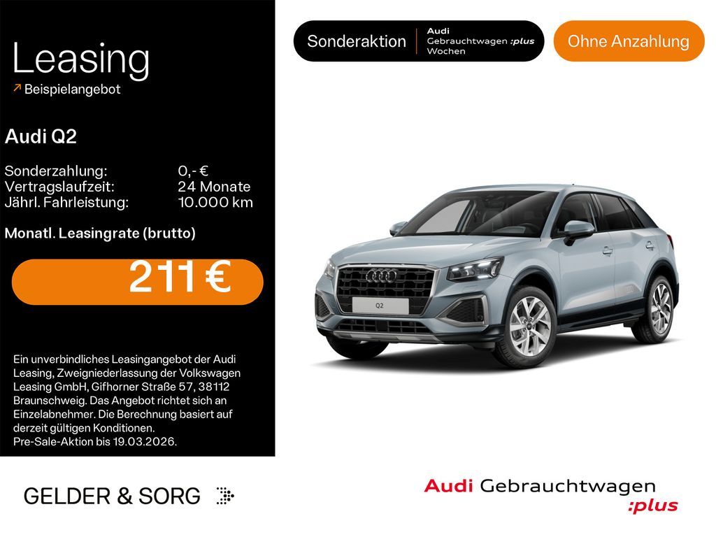 Audi Q2 35 TFSI advanced Matrix*AHK*Standh.* Leasing