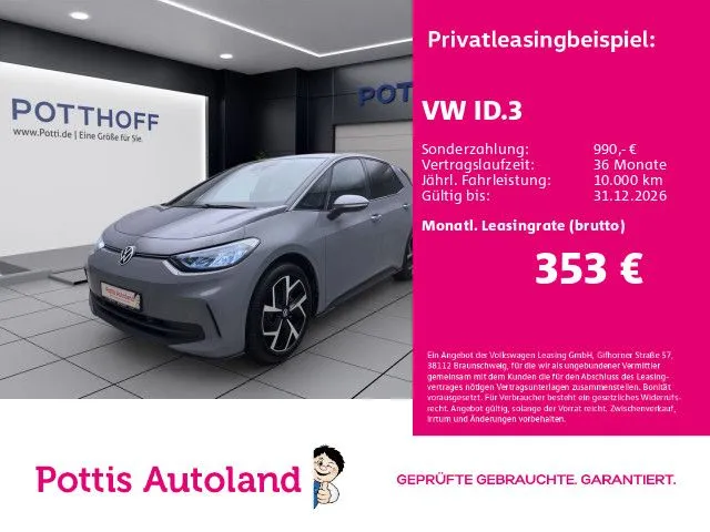 Volkswagen ID.3 PRO MOVE NAVI KAMERA SITZHZG PDC LED