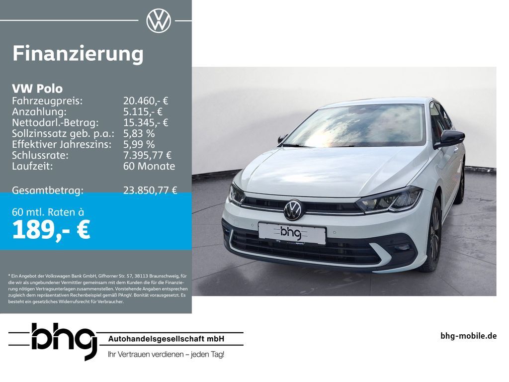 Volkswagen Polo Life 1,0 l TSI OPF Leasing