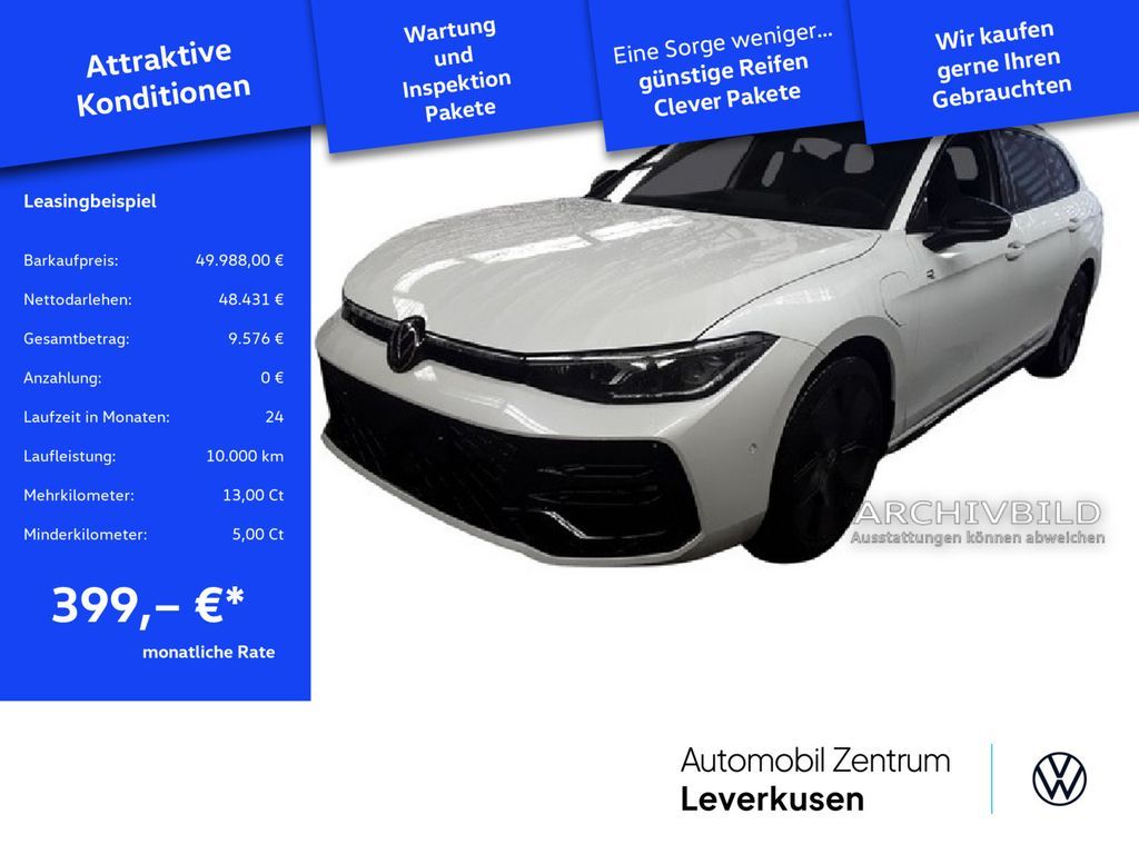 Volkswagen Passat R-Line MASSAGE MEMORY HUD KAM 360° NAVI Leasing