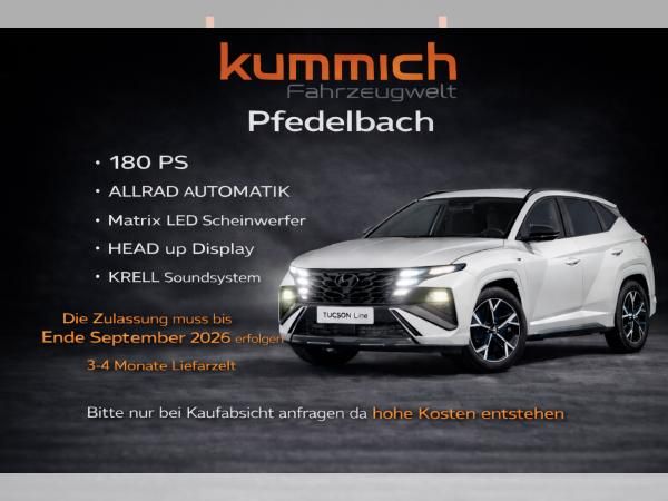Hyundai TUCSON N-LINE X 180 PS ALLRAD AUTOMATIK |el.Heckklappe|MATRIX-LED|NAVI|HEAD UP|RÜCKFAHRKAMERA|KRE Leasing